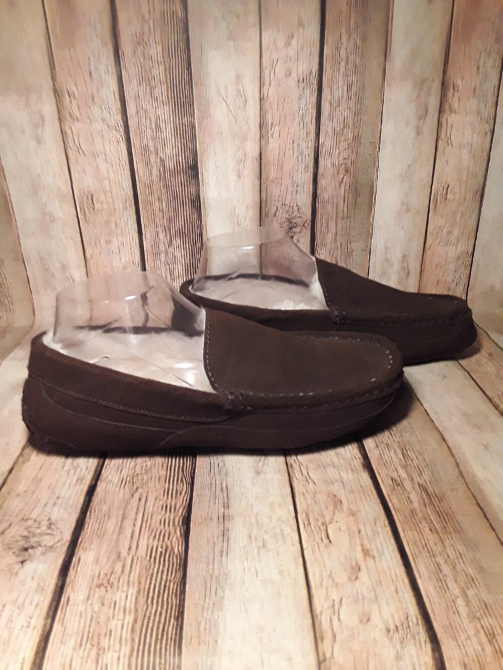 Florsheim Men's Brown Suede Slippers Size 9
